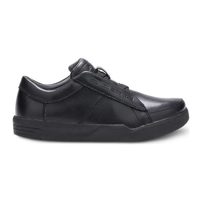 HUSH PUPPIES BOY'S DRESS SHOE LAYDEN GENIUS BLK