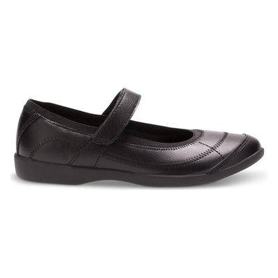 HUSH PUPPIES GIRL'S DRESS SHOE MARYJANE REESE BLK