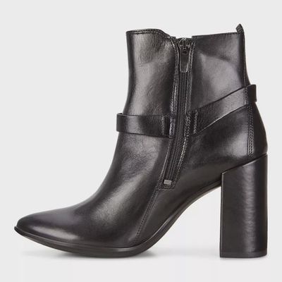 ECCO WOMEN'S ANKLE CASUAL BOOT SHAPE 75 POINTY BLOCK BLK