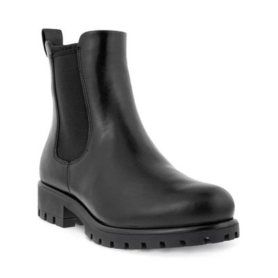 ECCO WOMEN'S MODTRAY CHELSEA CASUAL BOOT BLK LEATHER