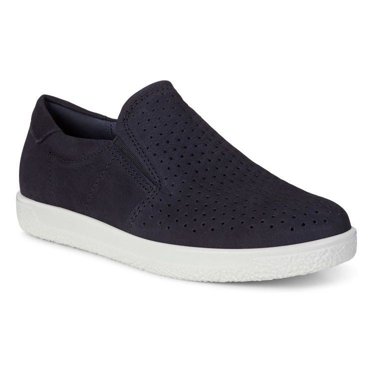 ECCO WOMEN&#39;S SOFT 1 CASUAL SHOE NAVY