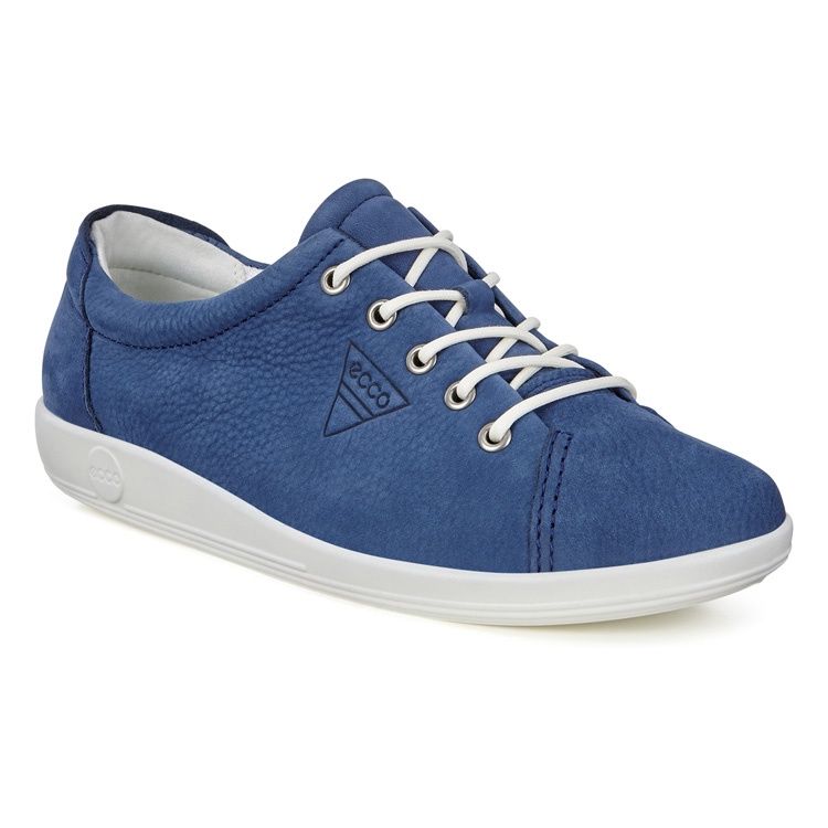 ECCO WOMEN&#39;S SOFT 2.0 CAUSAL SHOE BLUE