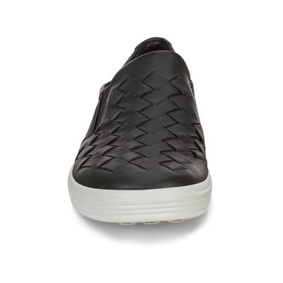 ECCO WOMEN'S SOFT 7 SLIP ON CASUAL SHOE BLK