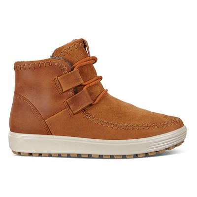 ECCO WOMEN'S SOFT 7 TRED CASUAL BOOT AMBER
