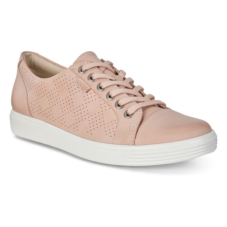 ECCO WOMEN&#39;S SOFT 7 W CASUAL SHOE ROSE