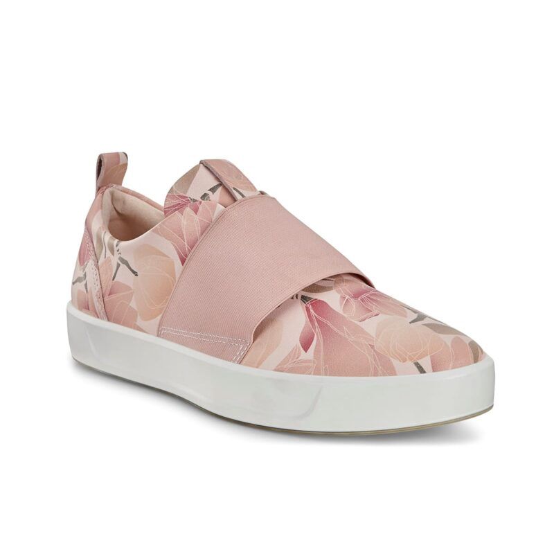 ECCO WOMEN&#39;S SOFT 8 W SLIP ON CASUAL SHOE ROSE