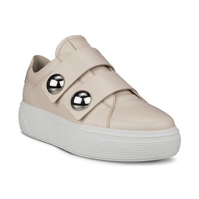 ECCO WOMEN'S STREET PLATFORM 2-STRAP ORNAMENT CASUAL SHOE