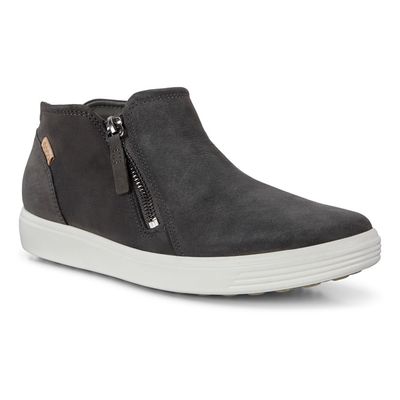 ECCO WOMEN'S W SOFT 7 LOW CASUAL BOOTIES DARK SHADOW