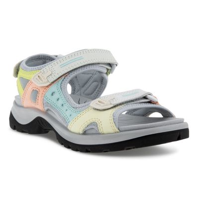 ECCO WOMEN&#39;S YUCATAN SANDAL MULTICOLOR SHADOW WHITE