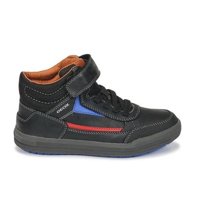 GEOX BOY'S ARZACH ANKLE CASUAL BOOT BLK/RED