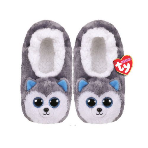 TY KID&#39;S SLUSH HUSKY SLIPPERS, Size: S