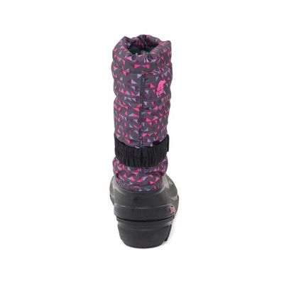 SOREL GIRL'S YOUTH FLURRY PRINT PINK WINTER BOOT