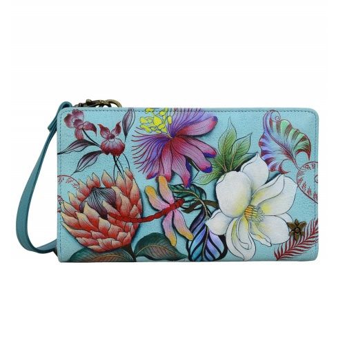 ANUSCHKA ORGANIZER WALLET CORSSBODY JRD, Size: ONE SIZE(US)