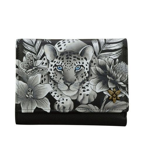 ANUSCHKA RFID BLOCKING SMALL FLAP FRENCH WALLET - 1138, Size: ONE SIZE(US)