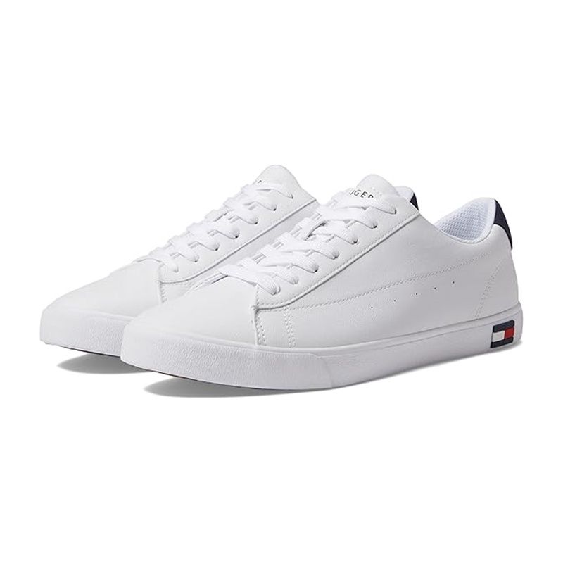 TOMMY HILFIGER MEN&#39;S CASUAL SHOE RISHER WHITE, Size: 8.5(US)