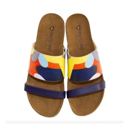 ANUSCHKA WOMEN&#39;S SANDAL MYRA PLT BLUE, Size: 6(US)