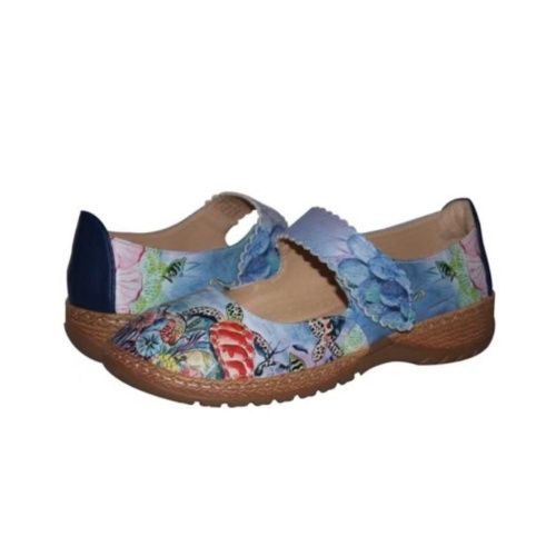 ANUSCHKA WOMEN&#39;S CASUAL SHOE ELLA  OCT BLUE, Size: 6(US)