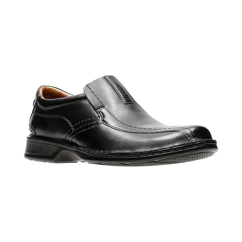 CLARKS MEN&#39;S DRESS SHOE ESCALADE STEP BLK, Size: 8(US)