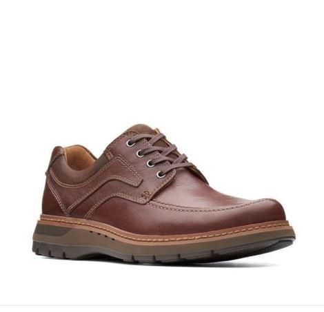 CLARKS MEN&#39;S DRESS SHOE UN RAMBLE LACE BRN, Size: 9(US)