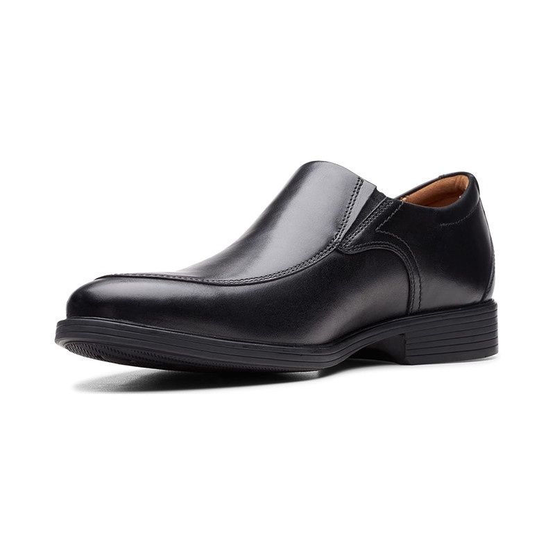 CLARKS MEN&#39;S DRESS SHOE WHIDDON STEP BLACK, Size: 8.5(US)