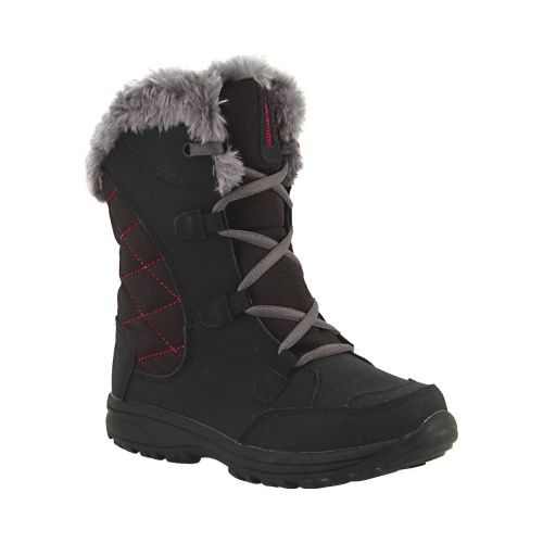 COLUMBIA GIRL&#39;S WINTER BOOT ICE MAIDEN LACE II BLK, Size: 6 Kid(US)