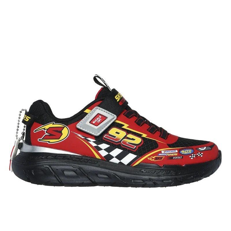 SKECHERS BOY&#39;S SKECH TRACKS CASUAL SHOES, Size: 1 Kid(US)