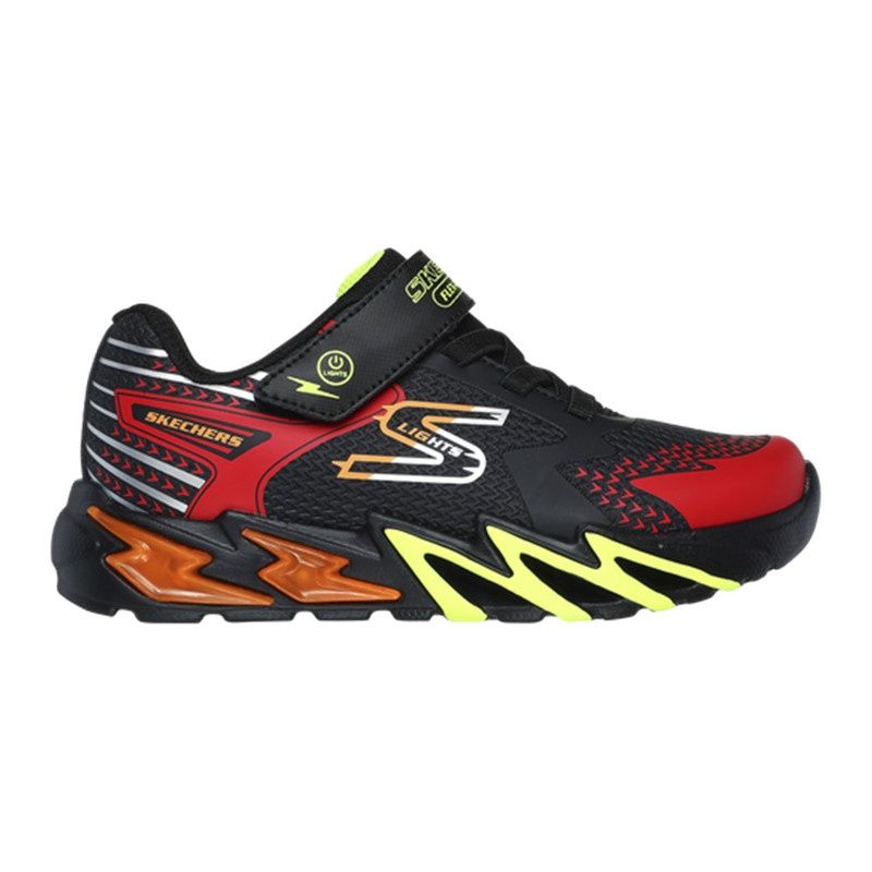 SKECHERS BOY&#39;S S LIGHT :FLEX-GLOW BOLT ATHLETIC SHOE, Size: 1 Kid(US)