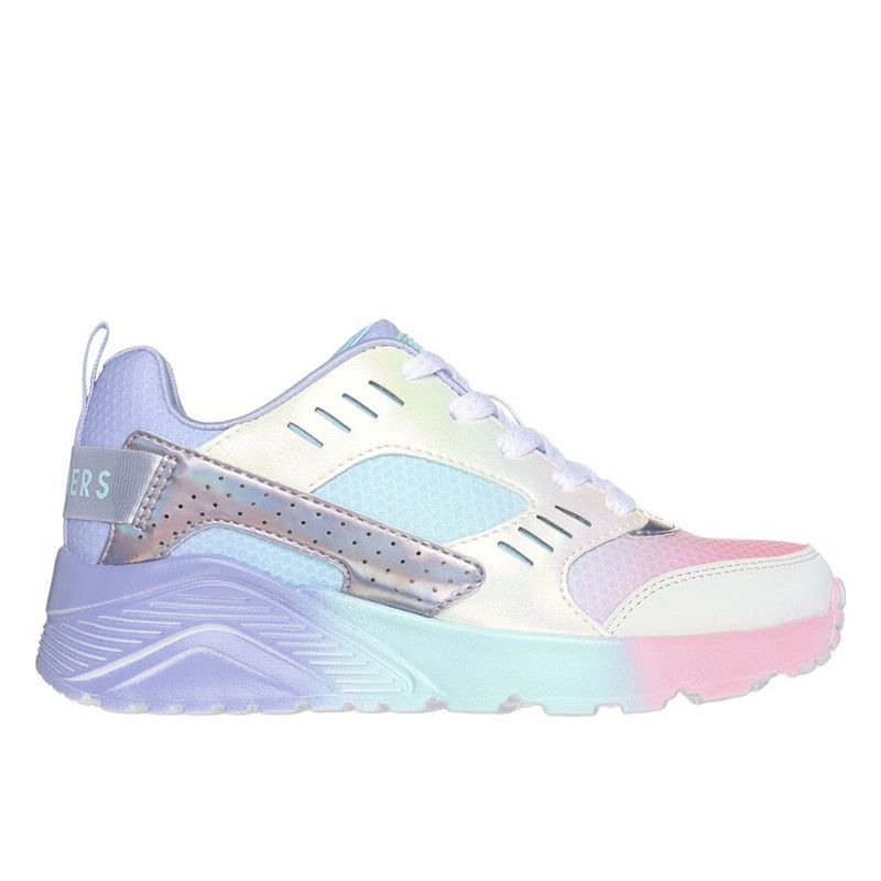 SKECHERS GIRL&#39;S UNO LITE - ELECTRIC OMBRE CASUAL SHOE, Size: 4 Kid(US)