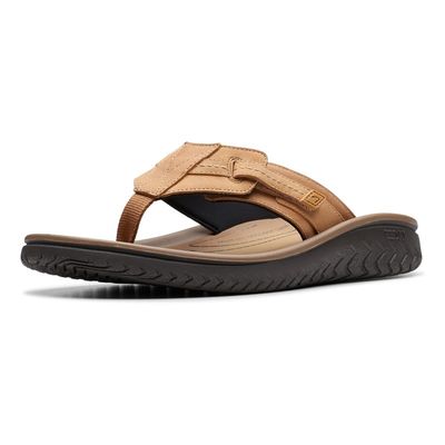 CLARKS MNE&#39;S WESLEY SUN TAN SANDAL