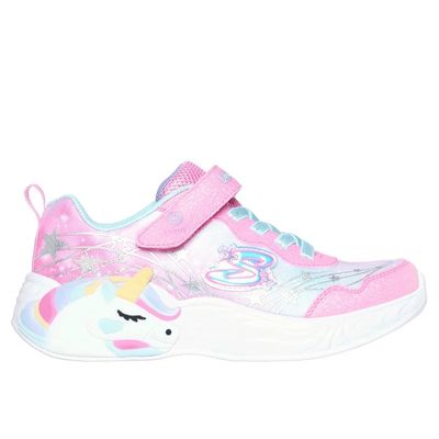 SKECHERS GIRL' S-LIGHTS: UNICORN DREAMS - WISHFUL MAGIC CASUAL SHOE