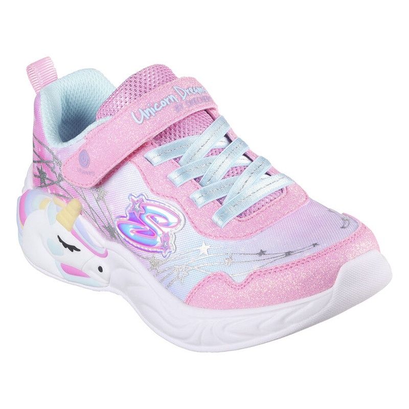 SKECHERS GIRL&#39; S-LIGHTS: UNICORN DREAMS - WISHFUL MAGIC CASUAL SHOE