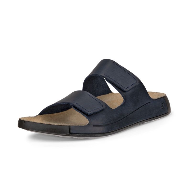 ECCO MEN&#39;S COZMO BLUE SANDAL, Size: 42(EU)