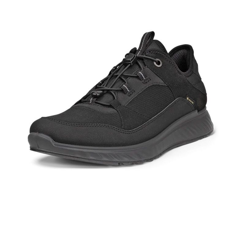 ECCO MEN&#39;S EXOSTRIDE M LOW GTX TEX ATHLETIC SHOE BLACK, Size: 39(EU)