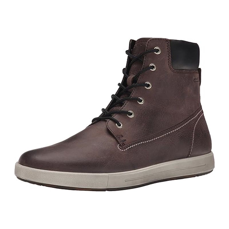 ECCO MEN&#39;S LOW CUT EISNER DK BRN CASUAL BOOTS, Size: 40(EU)