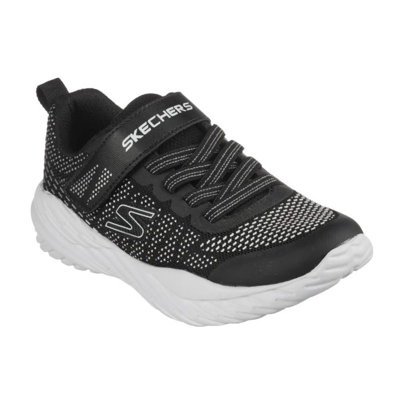 SKECHERS BOY&#39;S NITRO SPRINT-KARVO BKSL ALTHLETIC SHOE, Size: 1 Kid(US)