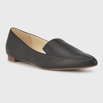NINE WEST WOMEN&#39;S ABAY BLACK GOAT CECINA GOAT DRESS SHOES