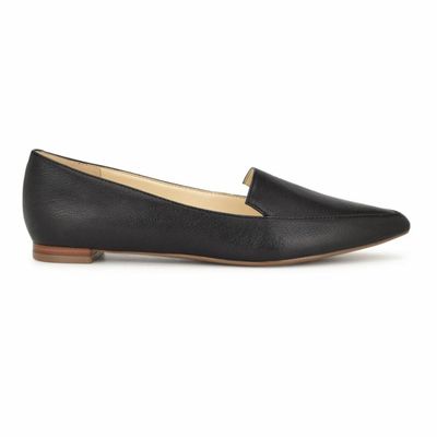 NINE WEST WOMEN'S ABAY BLACK GOAT CECINA GOAT DRESS SHOES