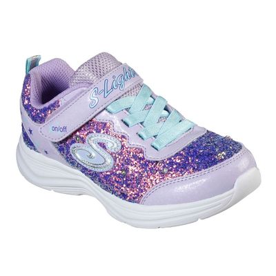 SKECHERS GIRL'S LIGHTS:GLITTER N'GLOW CASUAL SHOE