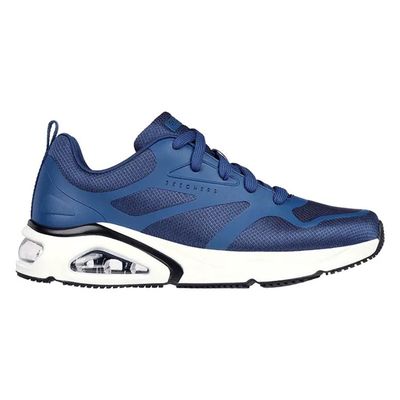 SKECHERS MEN'S TRES-AIR UNO NAVY CASUAL SHOES