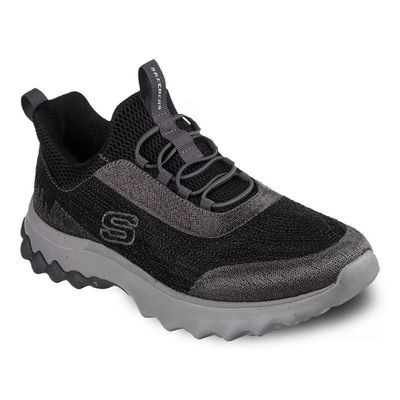SKECHERS MEN'S RELAXED FIT: VOSTON - REEVER BLK ATHLETIC SHOE
