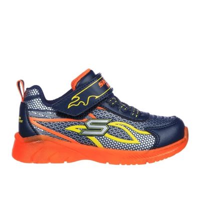SKECHERS BOY'S LIGHTS-ILLUMI-BRIGHTS-THERMO-TRCKER NVOR CASUAL SHOES