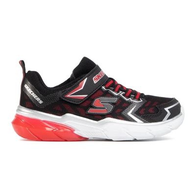 SKECHERS BOY'S NANO GRID BLK ATHLETIC SHOES