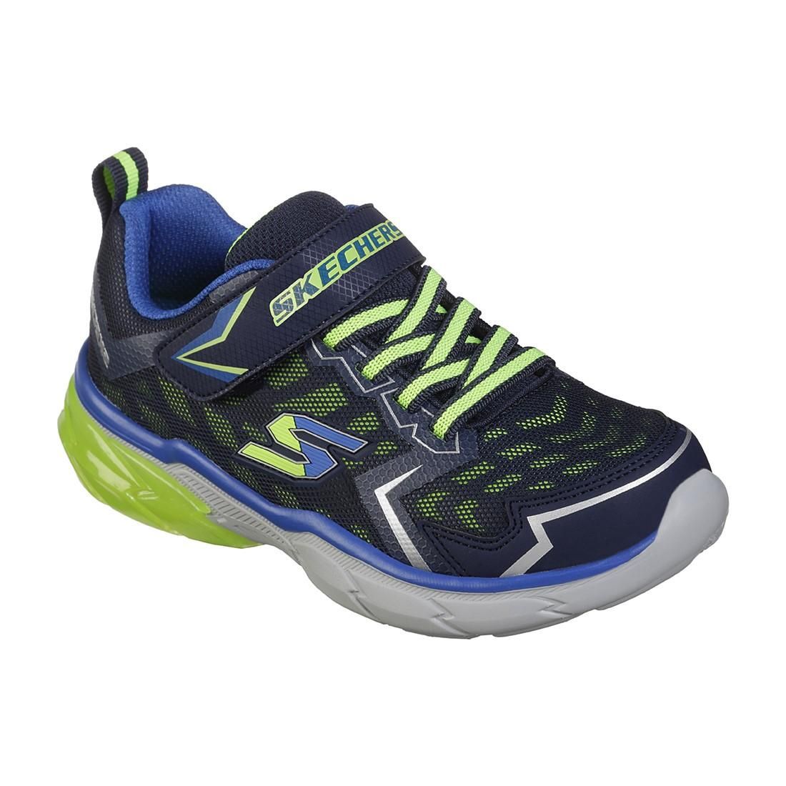 SKECHERS BOY&#39;S NANO GRID ATHLETIC SHOES, Size: 1 Kid(US)