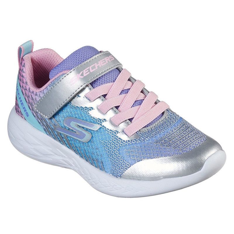 SKECHERS GIRL&#39;S RADIANT RUNNER MULTICOLOR ATHLETIC SHOE, Size: 5 Kid(US)