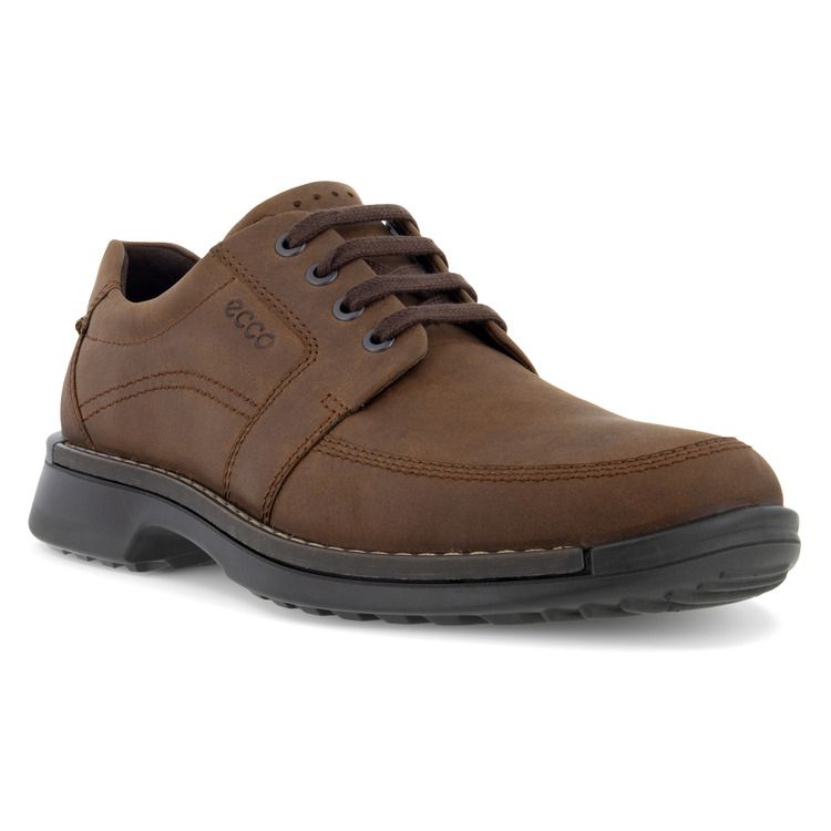 ECCO MEN&#39;S FUSION II TIE DRESS SHOE BROWN, Size: 41(EU)