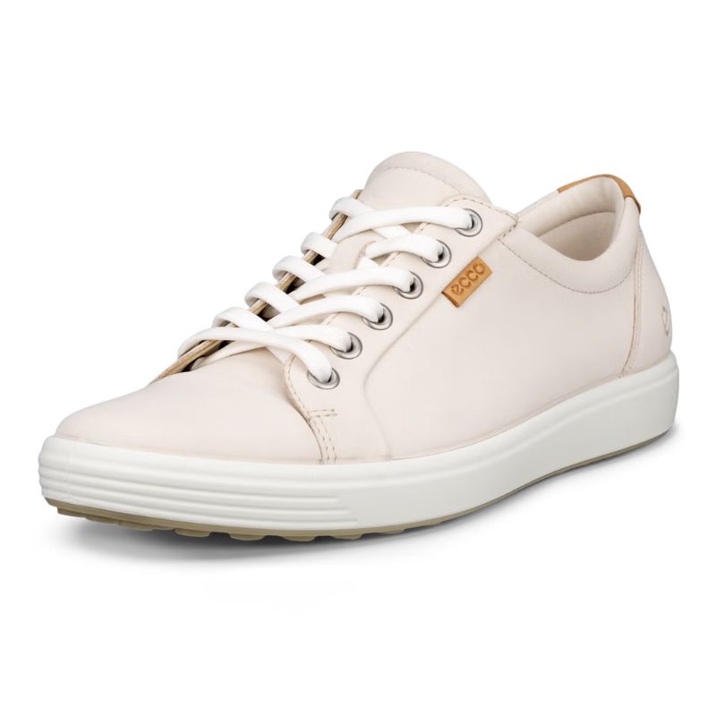 ECCO WOMEN&#39;S SOFT 7 LEATHER CASUAL SHOE BEIGE