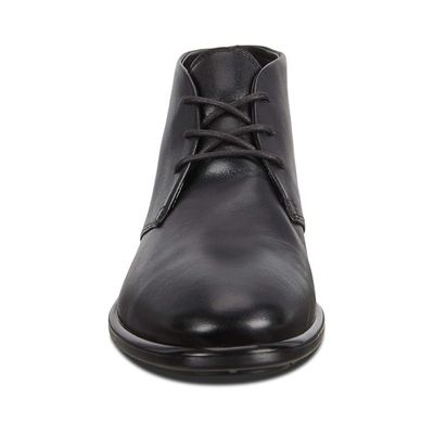 ECCO MEN'S CITYTRAY ANKLE DRESS BOOT BLK