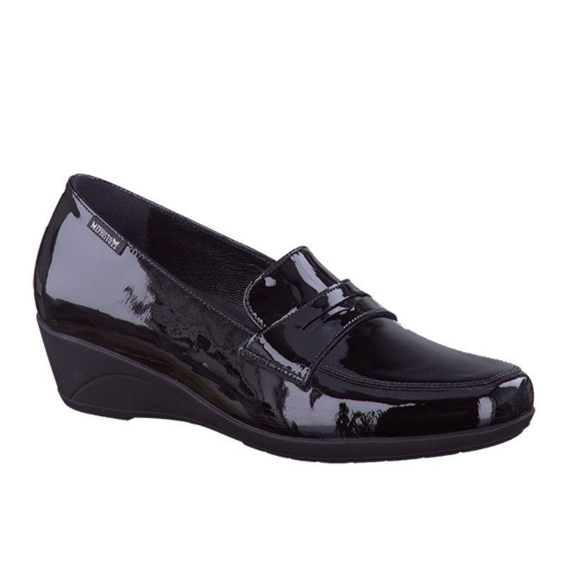 MEPHISTO WOMEN&#39;S DRESS SHOE WEDGE KINGA BLK