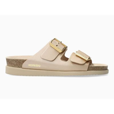 MEPHISTO WOMEN'S HESTER SANDAL PLATINUM SMOOTH