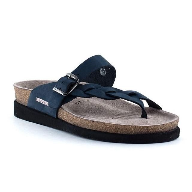 MEPHISTO WOMEN&#39;S HELEN TWIST SANDAL NAVY, Size: 7(US)